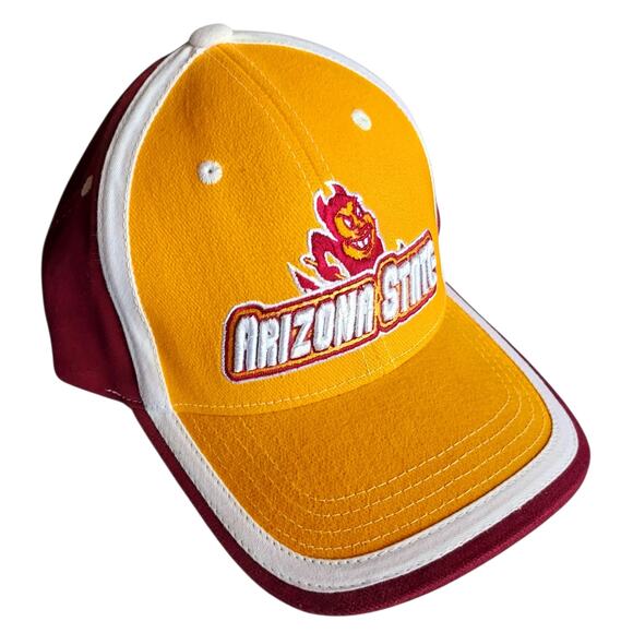 NCAA Arizona State Sun Devils Mascot Logo Hat Cap Adjustable Brushed Cotton - Picture 8 of 8